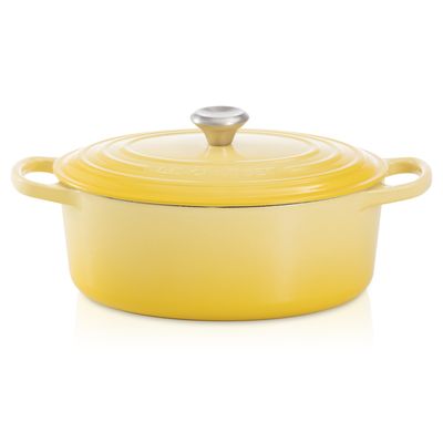 Panela Oval Signature 31 cm Amarelo Soleil Le Creuset