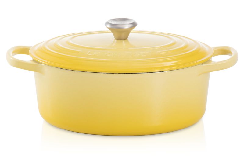 Panela-Oval-Signature-31-cm-Amarelo-Soleil-Le-Creuset