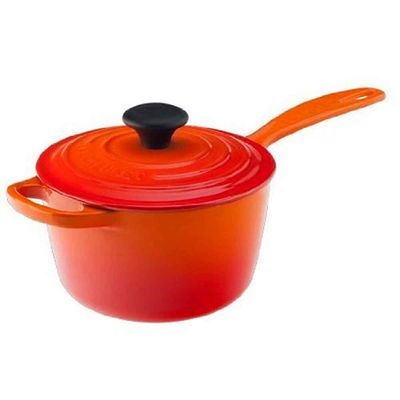 Panela Molheira Signature com Pegador Fenólico 16 cm Laranja Le Creuset