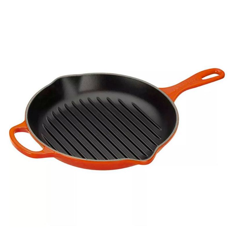 Grelha-Redonda-Signature-26-cm-Laranja-Le-Creuset