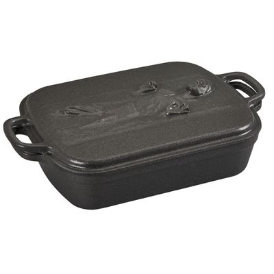 Assadeira com Tampa Signature Han Solo Stone Star Wars 33 cm Preto Black Onix Le Creuset