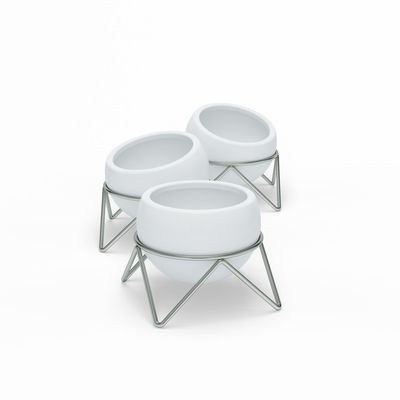 VASO POTSY 3 PEÇAS PRETO