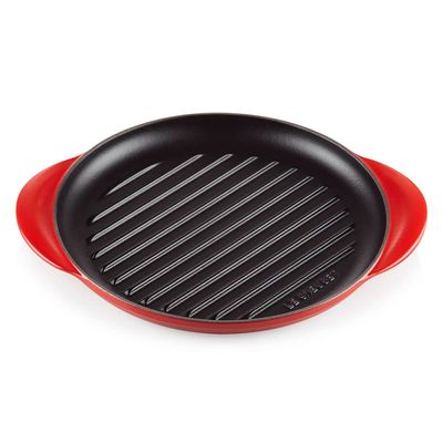 Grelha Redonda Tradicional 25 cm Vermelho v2 Le Creuset
