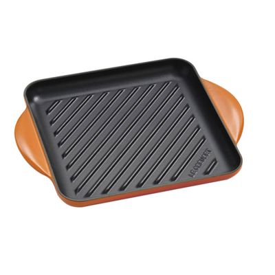Grelha Quadrada Tradicional 24 cm Laranja Le Creuset