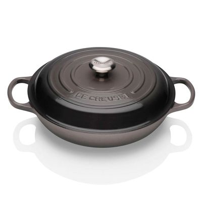 Caçarola Buffet Signature 30 cm Cinza Flint Ply Le Creuset