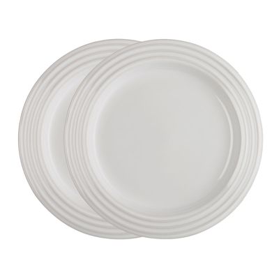 Prato Redondo 22 cm 2 Peças Branco Le Creuset