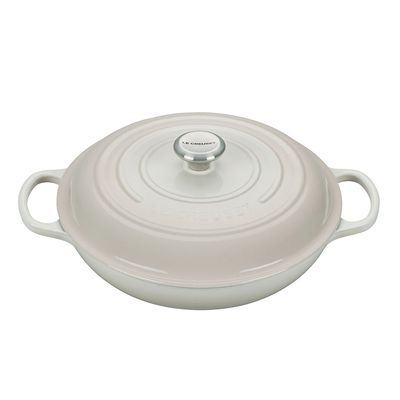 Caçarola Buffet Signature 30 cm Branco Meringue Le Creuset