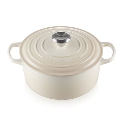 Panela Redonda Signature 24 cm Branco Meringue Le Creuset