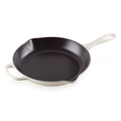Frigideira Skillet Redonda com Alça Signature 26 cm Branco Meringue Le Creuset