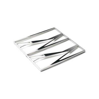 Descansa Travessa Trama Quadrado Inox Riva