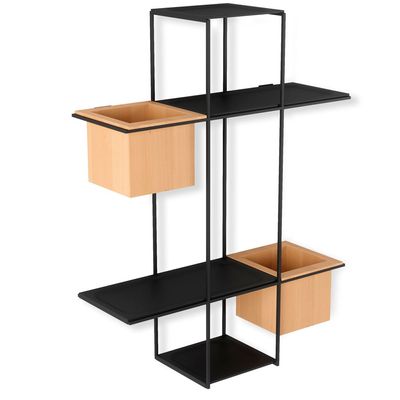 Prateleira Multipla Cubist Preto Umbra