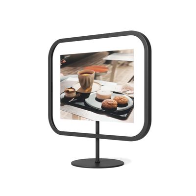 Porta Retrato Infinity Sqround 13X18 cm Preto Umbra