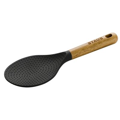 Colher para Arroz com Cabo de Madeira e Ponta de Silicone Staub