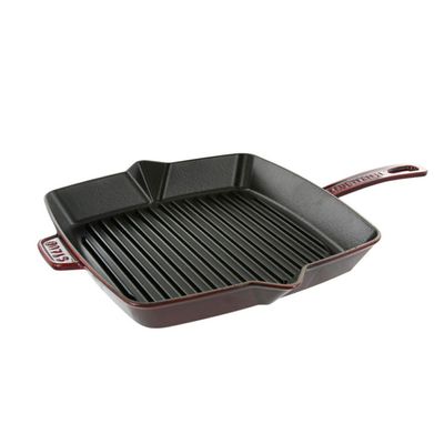 Grelha Quadrada 26 cm Vermelho Granada Staub