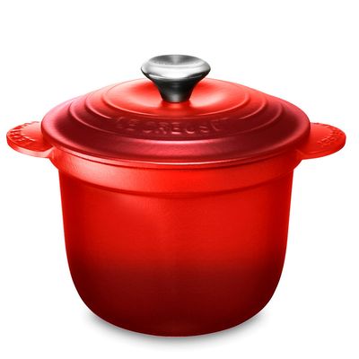 Panela de Arroz Every Tampa Interna 18 cm Vermelha Le Creuset