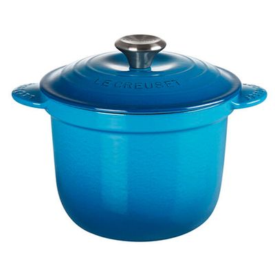 Panela de Arroz Every Tampa Interna 18 cm Azul Marseille Le Creuset