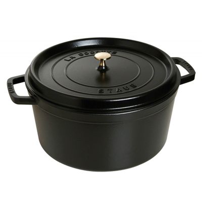 Caçarola Redonda 34 cm Preto Staub