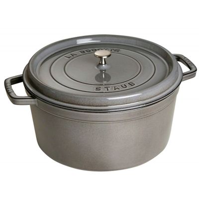 Caçarola Redonda 30 cm Cinza Staub