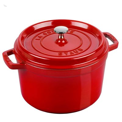 Caçarola Redonda Alta 24 cm Cereja Staub