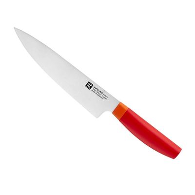 Faca do Chef 8 em Aço Inoxidável com Cabo Vermelho Zwilling J.A. Henckels