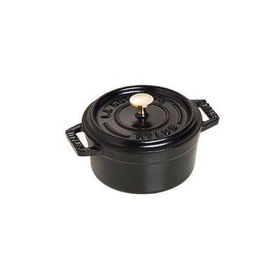 Conjunto com 6 Caçarolas Redondas 10 cm Preto Staub