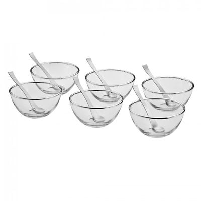 Jogo de Sobremesa Posada Inox 12 Peças Riva