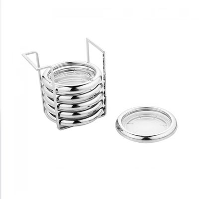 Porta Copos Linea Inox 6 Peças Riva