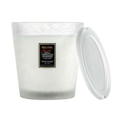 Vela Pedestal 3 Pavios 80 Horas Spiced Goji Tarocco Orange Voluspa