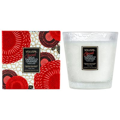 Vela Vaso Trabalhado 2 Pavios 60 Horas Spiced Goji Tarocco Orange Voluspa