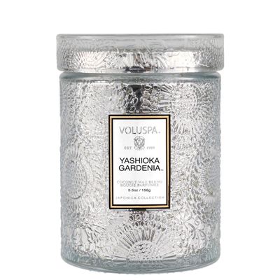 Mini Vela Pote Vidro 50 Horas Relevo Yashioka Gardenia Voluspa