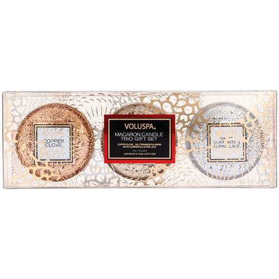 Kit Japonica Holiday 3 Mini Velas Macaron Voluspa
