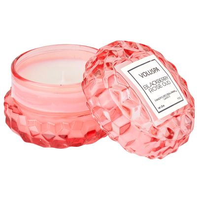 Mini Vela Macaron 15 Horas Blackberry Rose Oud Voluspa