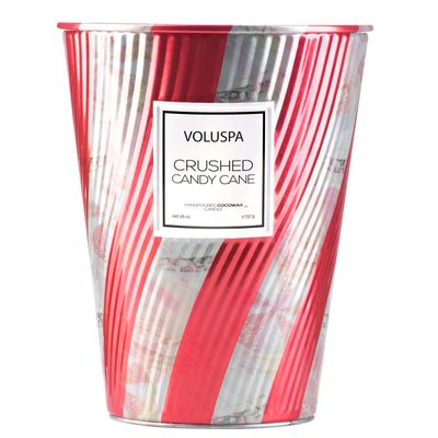 Vela Lata Cone 100 Horas Crushed Candy Cane Voluspa