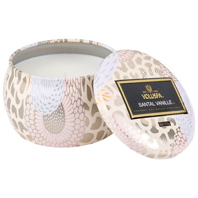 Mini Vela Lata 25 Horas Relevo Santal Vanille Voluspa