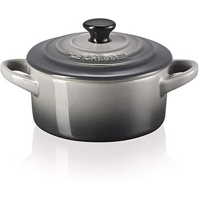 Mini Cocotte Cerâmica Cinza Flint Le Creuset
