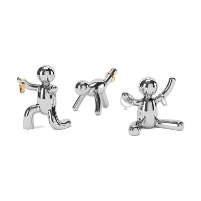 Porta Anel Buddy 3 Peças Chromado Umbra