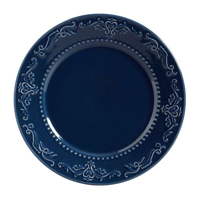 Prato Raso Acanthus Deep Blue 6 Peças Porto Brasil