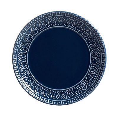 Prato Sobremesa Greek Deep Blue 6 Peças Porto Brasil