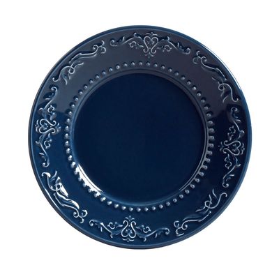 Prato Sobremesa Acanthus Deep Blue 6 Peças Porto Brasil
