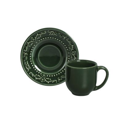 Xícara de Café Acanthus Botânico 6 Peças Porto Brasil