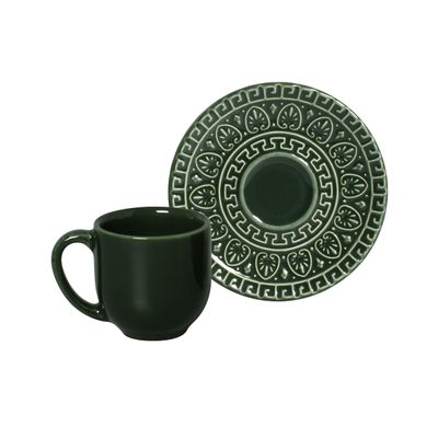 Xícara de Café Greek Botânico 6 Peças Porto Brasil
