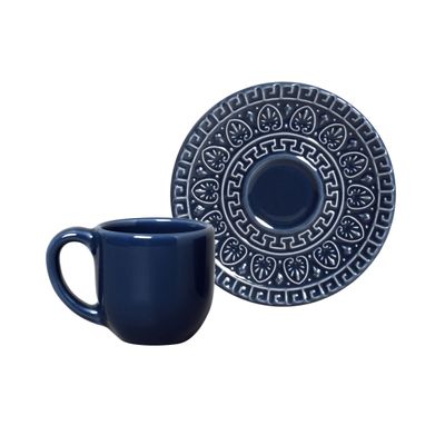 Xícara de Café Greek Deep Blue 6 Peças Porto Brasil