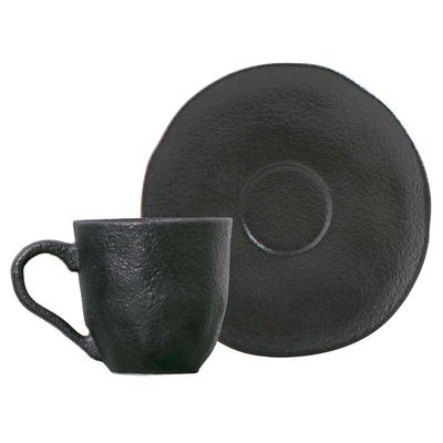 Xícara de Café Orgânico Preto Matte 6 Peças Porto Brasil