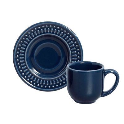 Xícara de Café Roma Deep Blue 6 Peças Porto Brasil