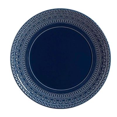 Prato Raso Greek Deep Blue 6 Peças Porto Brasil