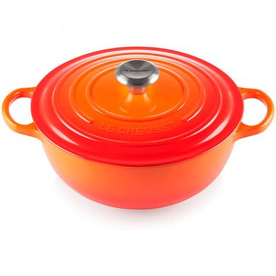 Panela Marmita Gourmet 32 cm Laranja Le Creuset