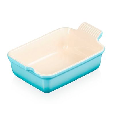 Travessa Retangular 19 cm Heritage Azul Caribe Le Creuset