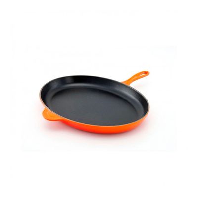 Frigideira Skillet Oval Signature 40 cm Laranja Le Creuset