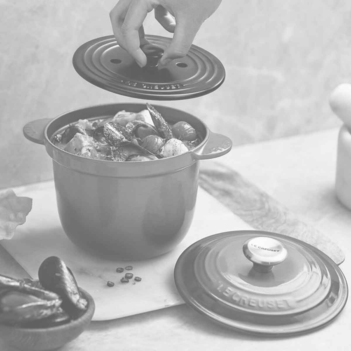 Le Creuset | panela de arroz every tampa interna 18 cm branco le