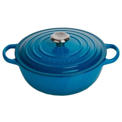 Panela Marmita Signature 26 cm Azul Marseille Le Creuset